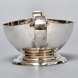 Винтажный Набор Соусников на подносе Silverplated, Англия - середина ХХ века. 