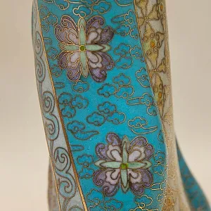 «Девушка в Кимоно» - Статуэтка в технике «Клуазоне» Китай 50 -е годы ХХ века Н - 37 см.