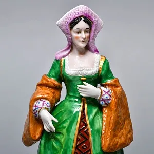 Полная Коллекционная серия Фарфоровых статуэток «Генрих VIII и его шесть жен», Sitzendorf Германия.