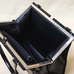 Винтажная Дамская Сумка из Натуральной Крокодиловой Кожи Западная Германия 50 -е годы ХХ века.