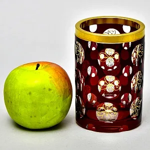 Коллекционная Вазочка - Карандашница «Рубиновый Хрусталь», ERNST WITTIG, Германия, середина ХХ века.