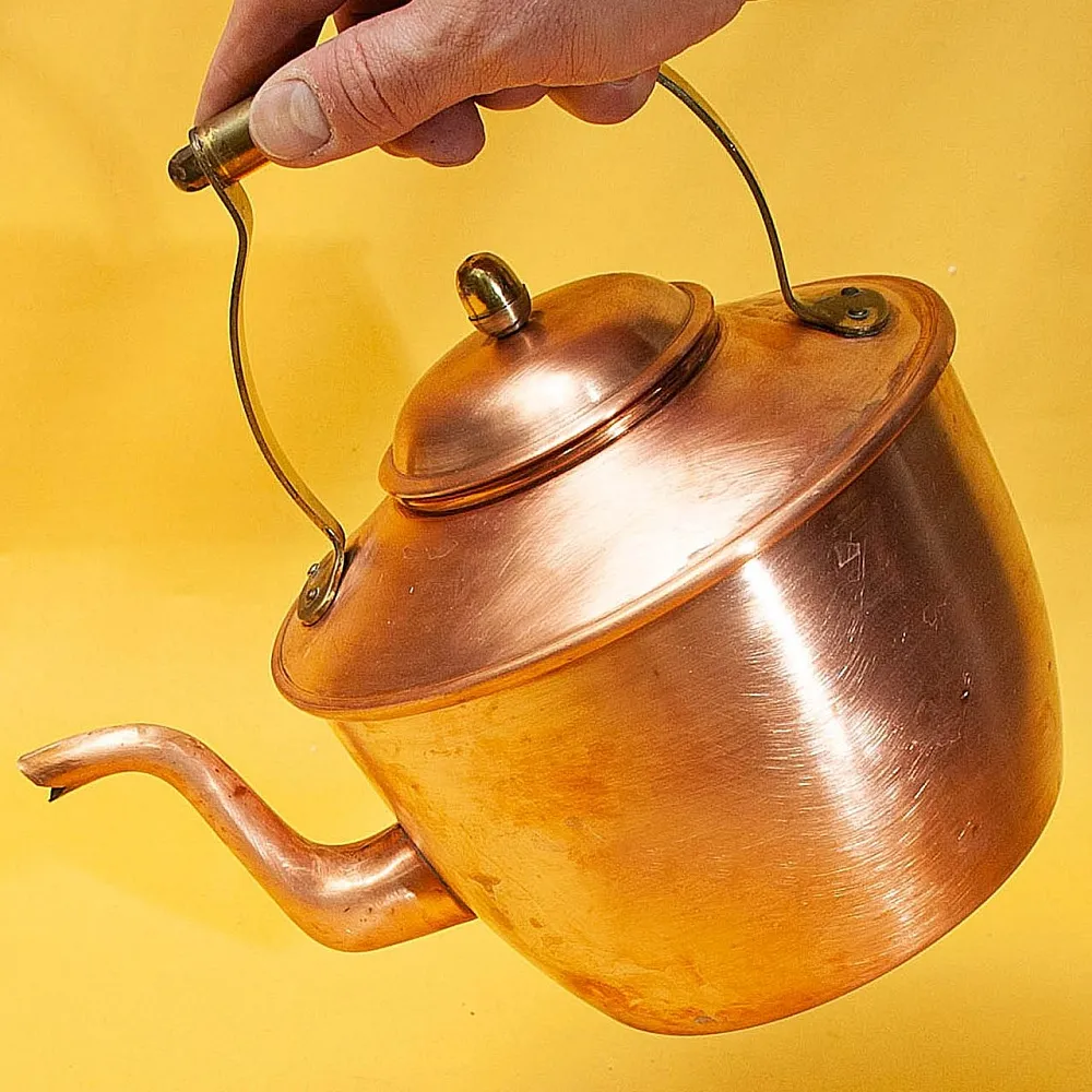 Винтажный Медный Чайник на 3 литра. Франция середина ХХ века.