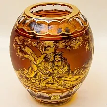 Авторская Коллекционная Ваза - Шар «Свидание», Хрусталь OERTEL & Co, Богемия.
