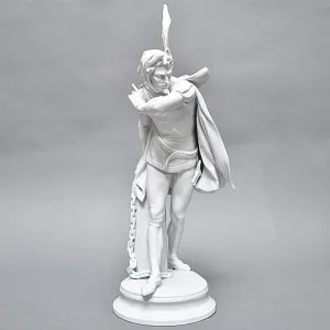  Редкая! Большая Фарфоровая статуэтка «МЕФИСТОФЕЛЬ», Scheibe-Alsbach Германия. 