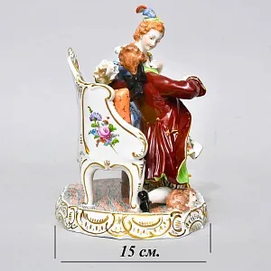 Коллекционная Фарфоровая статуэтка «Признание в любви», SP Dresden Германия.