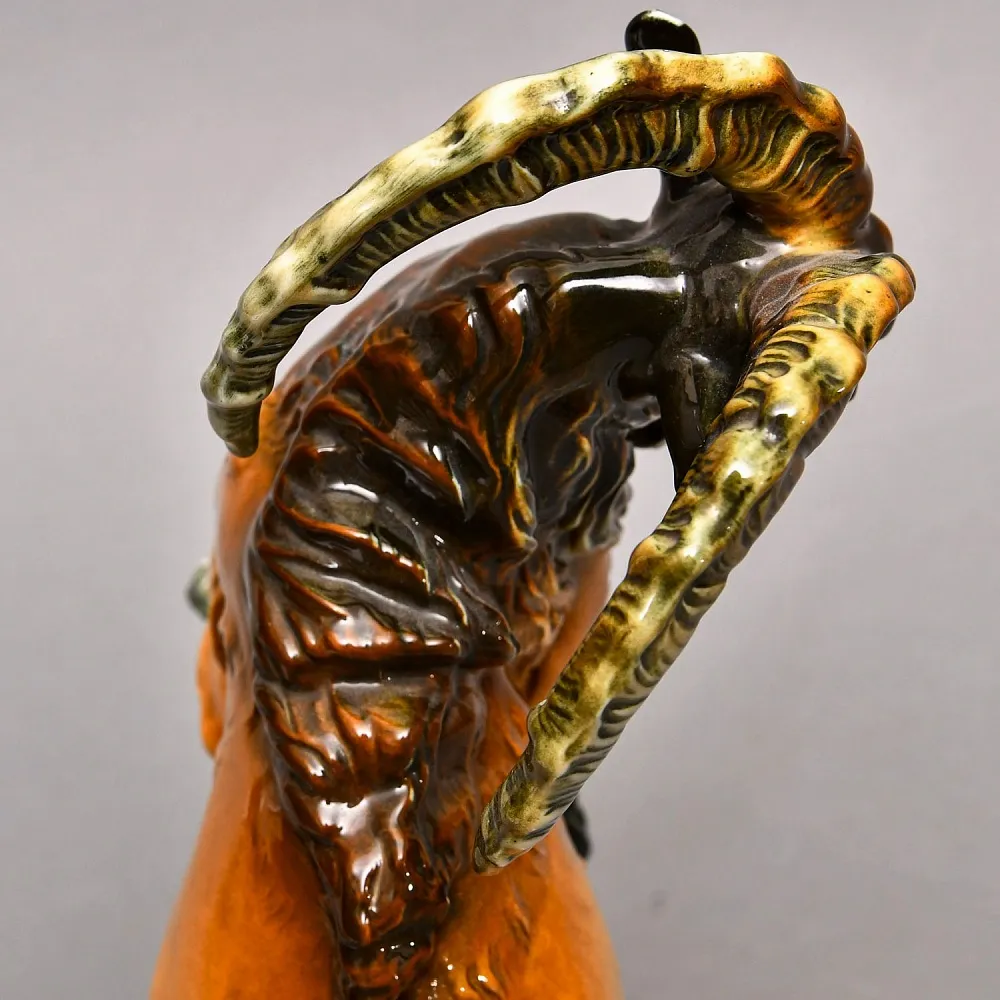 Большая Коллекционная Статуэтка «Горный Козел и Ящерица», Фарфор Karl Ens, Германия - 30-е гг. 