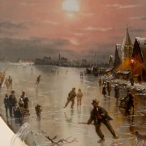 Коллекционная Тарелка «Романтичные зимние пейзажи» Фарфор Furstenberg Германия -1987 год.