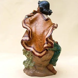 Большая Коллекционная Фарфоровая статуэтка «Юноша играющий на флейте», серия Грес Lladro Испания -1986г.