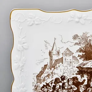 Фарфоровая Картина - Плакетка «Рыночная Торговка», Meissen (Мейсен) Германия 1979-1980 годы.