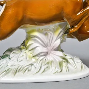 Коллекционная Фарфоровая статуэтка «Бегущие газели», ROSENTHAL Германия - 1936 год. 
