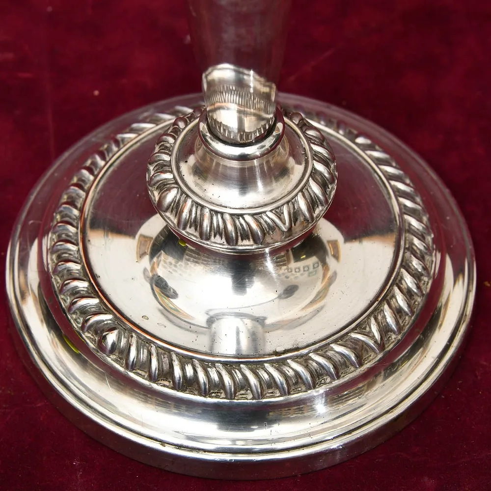Большой Канделябр - Подсвечник на Три Свечи. Silverplate SHEFFIELD, Англия начало ХХ века.