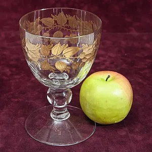 Антикварный Коллекционный Кубок - Бокал  - Ваза, Хрусталь JOSEPHINENHUTTE, Германия.