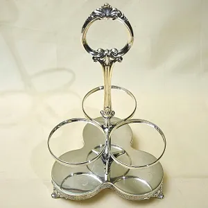 Винтажная Металлическая Подставка для Винных бутылок, Silverpalted Англия SHEFFIELD 50 гг.