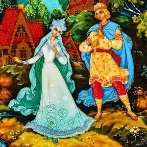 Коллекционная Тарелка «Сказка о Снегурочке - ПЕСНЬ ЛЮБВИ» Фарфор - ЛФЗ, СССР - 1990 год.