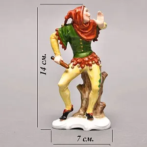 Редкая Фарфоровая статуэтка «КЛОУН В КАПЮШОНЕ», ROSENTHAL Германия, 1983 - 1991 годы. 