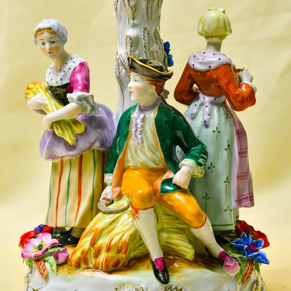 Редкость!!! Большая Фарфоровая Ваза «УРОЖАЙ», PLAUE Германия середина ХХ века.