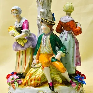 Редкость!!! Большая Фарфоровая Ваза «УРОЖАЙ», PLAUE Германия середина ХХ века.