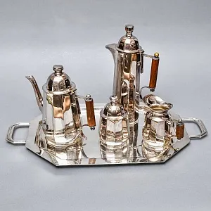 Винтажный Чайно - Кофейный набор из 5-ти предметов, CLARIDGE Англия, первая половина ХХ века. 