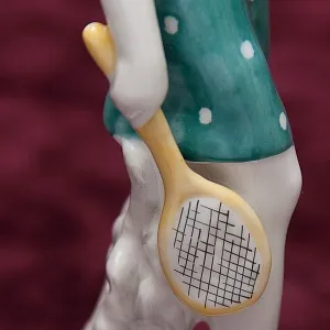 РЕДКОСТЬ!! Фарфоровая Статуэтка «Бадминтонистка», ЛФЗ СССР - 1955 год.