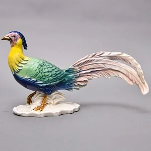 Коллекционная Фарфоровая статуэтка «Птица - Фазан», Карл Энс / Karl Ens, Германия, 50-е годы ХХ века.