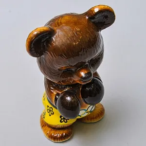 Коллекционная Фарфоровая Статуэтка «Олимпийский Мишка - Боксер», Россия.