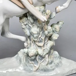 Коллекционная Фарфоровая статуэтка «Всадник», Lladro / Лядро Испания, 1969 - 1985 годы.