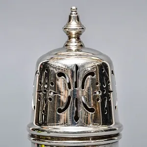 Металлическая Баночка - Емкость для сахарной пудры, Sheffield, Англия середина ХХ века. 