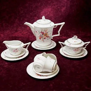 Чайный сервиз «TIRANA» на 4-е персоны Фарфор Розенталь / Rosenthal Германия -1930 год.