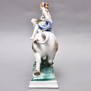 Коллекционная Фарфоровая статуэтка «ПОХИЩЕНИЕ ЕВРОПЫ», Karl Ens Германия, первая половина ХХ века. 