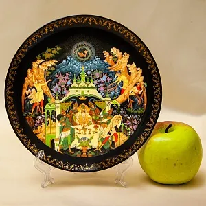 Коллекционная Тарелка «СКАЗКА О РЫБАКЕ И РЫБКЕ» Фарфор - ЛФЗ, СССР -1989 год.