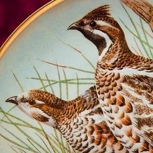 Коллекционная Тарелка «Рябчики» Фарфор Лимож Limoges Франция 1979 год.