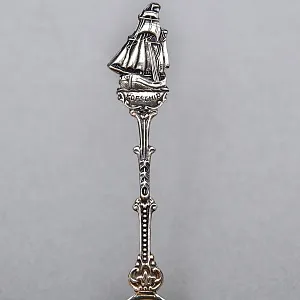 Сервировочный Набор Коллекционных  Десертных Ложек «Парусные Корабли», Silverplate Германия.