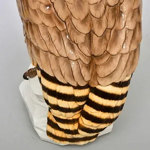 Редкость! Большая Фарфоровая статуэтка «Птица. Филин», Nymphenburg  Германия, 1949 - 1975 годы.