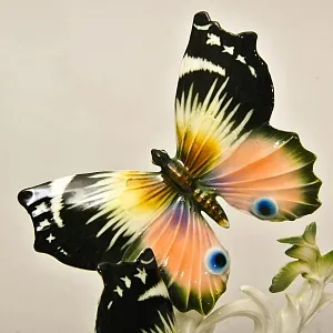 Коллекционная Фарфоровая статуэтка «Две бабочки», Karl Ens Германия, 50-е годы ХХ века.