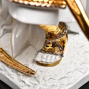 Большая Авторская Фарфоровая статуэтка «Самурай - Путь Воина», Ahura Италия, 80-е годы ХХ века.