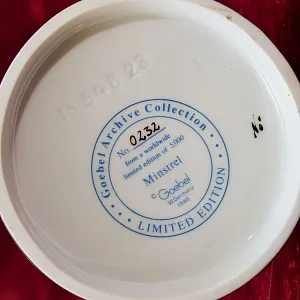 Редкая! Коллекционная Фарфоровая Статуэтка «Пьеро - Менестрель», GOEBEL Германия - 1986 год.