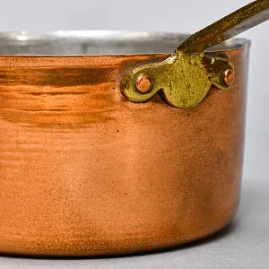 Винтажный Набор - 5-ть Медных Ковшиков - Сотейников разных размеров, Франция - 70 -е годы ХХ века.