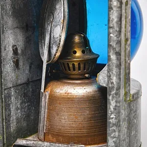 Винтажный Керосиновый Фонарь «Корабельная Сигнальная пара - Левый и Правый», СССР -1965 год.