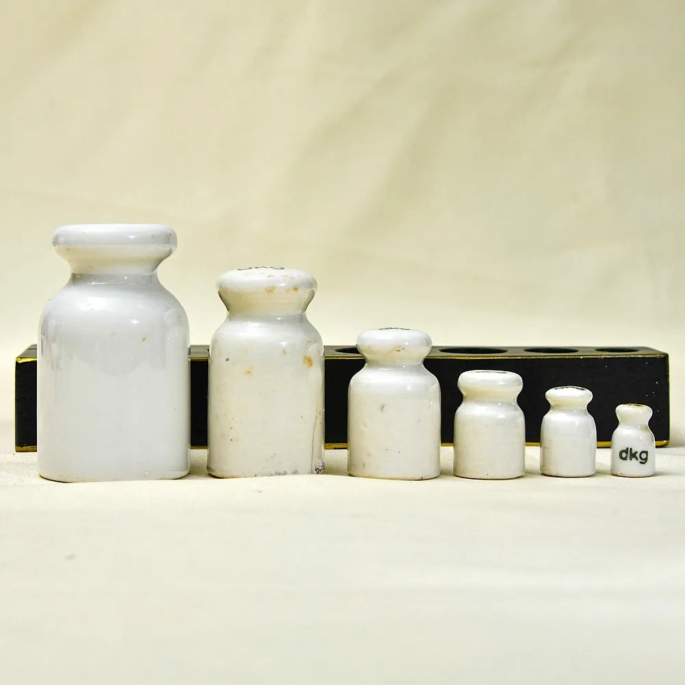 Редкость!!! Антикварный Набор Фарфоровых Гирь для Кухонных весов, Германия -1910 год.