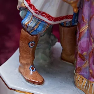 Редкость! Авторская Роспись - Фарфоровая Статуэтка «РУСЛАН И ЛЮДМИЛА» РОССИЯ ДФЗ Дулево.