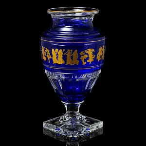 Большая Авторская Коллекционная Ваза «Jupiter. Dance De Flore»,  хрусталь VAL SAINT LAMBERT Бельгия.