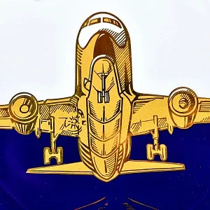 Коллекционная Юбилейная Тарелка - Блюдо «Аэрофлот - 95 лет», ИФЗ Россия - 2018 год.