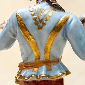 Большая Коллекционная Фарфоровая Cтатуэтка «ГУСАР» HEREND Венгрия 1949-1960 годы.