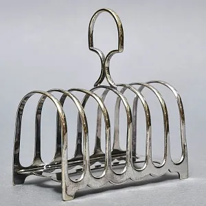 Винтажная Металлическая Подставка для Тостов, SHEFFIELD Англия - середина ХХ века.