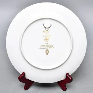 Авторская Фарфоровая Тарелка - Блюдо «Мистер Обата» Gold, Rosenthal Германия, 1974 - 1982 год. 