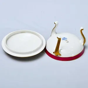 Классическая Фарфоровая Шкатулка - Бонбоньерка «Цветение Лета», LINDNER Германия, середина ХХ в.