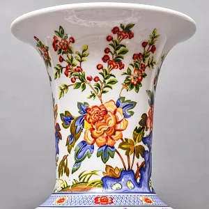 Большая Напольная Фарфоровая Ваза «Весеннее Цветение», Krautheim & Adelberg GmbH Германия, 1945 - 1977 годы. 