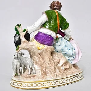 Коллекционная Фарфоровая статуэтка «Любовная пара», SITZENDORF Германия, середина ХХ века.