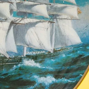 Коллекционная Тарелка «Парусные Корабли - СUTTI CARK» Фарфор США, The FRANKLIN MINT -1981 год.