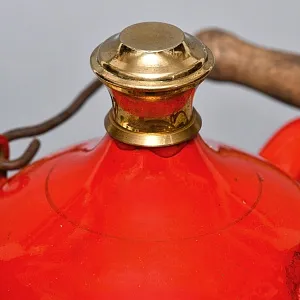 Антикварная Канистра для бензина - Эмалированный Бидон на 2 литра, Германия начало ХХ века.